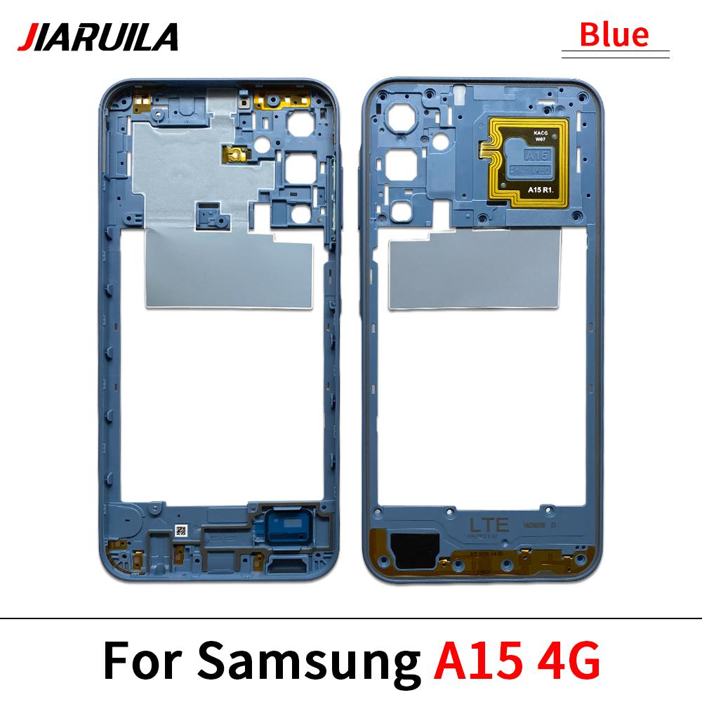 Housing Middle Frame Plate Case With Back Rear Camera Lens Repair Parts For Samsung A05 A05S A15 4G A155F 5G A156B