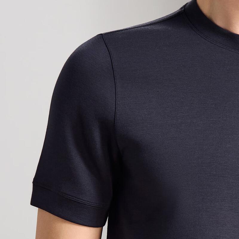 Antonio Men's Cashmere Blend Short Sleeve Round Neck T-Shirt
