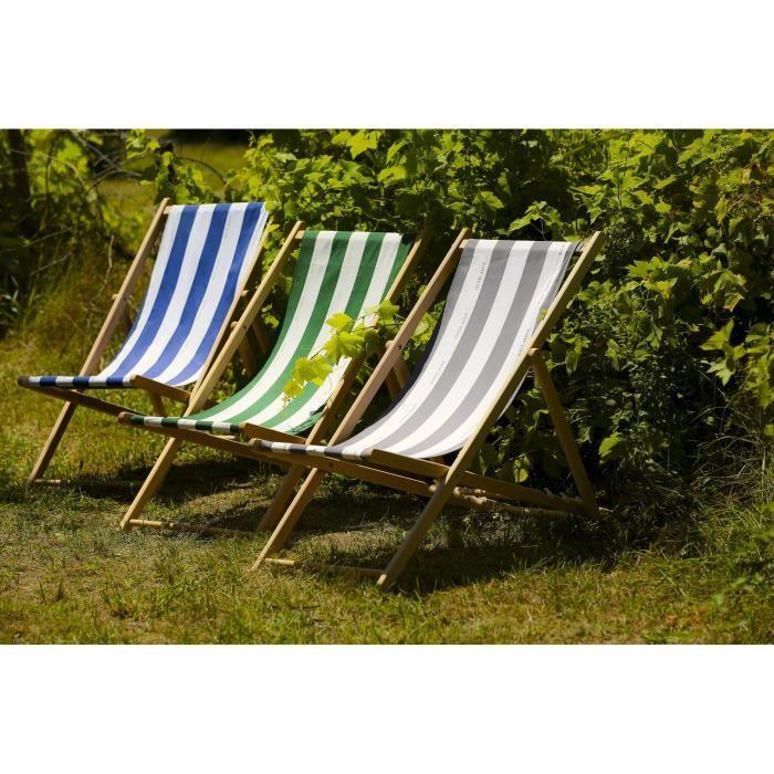 Chilienne Cancale - JARDIN PRIVE - Gris - Pliable et sans entretien - Toile fixe - Multipositions