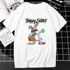 Happy Easter TShirt Cool Bunny Print Short-sleev Tops Women Fashion Hip-hop Streetwear Unique Classic Graphic Oversized T-Shirt