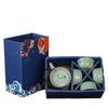 Guochao Ge Kiln Tea Set Ru Kiln, Kung Fu Travel Tea Set Gift Box, One Pot of Four Cups Activity Gifts