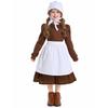 Pilgrim Costume Colonial Farm Village Girl Costumes Pioneer Prairie Dress 2-4Y 4-10Y 10-16Y Tween Teens