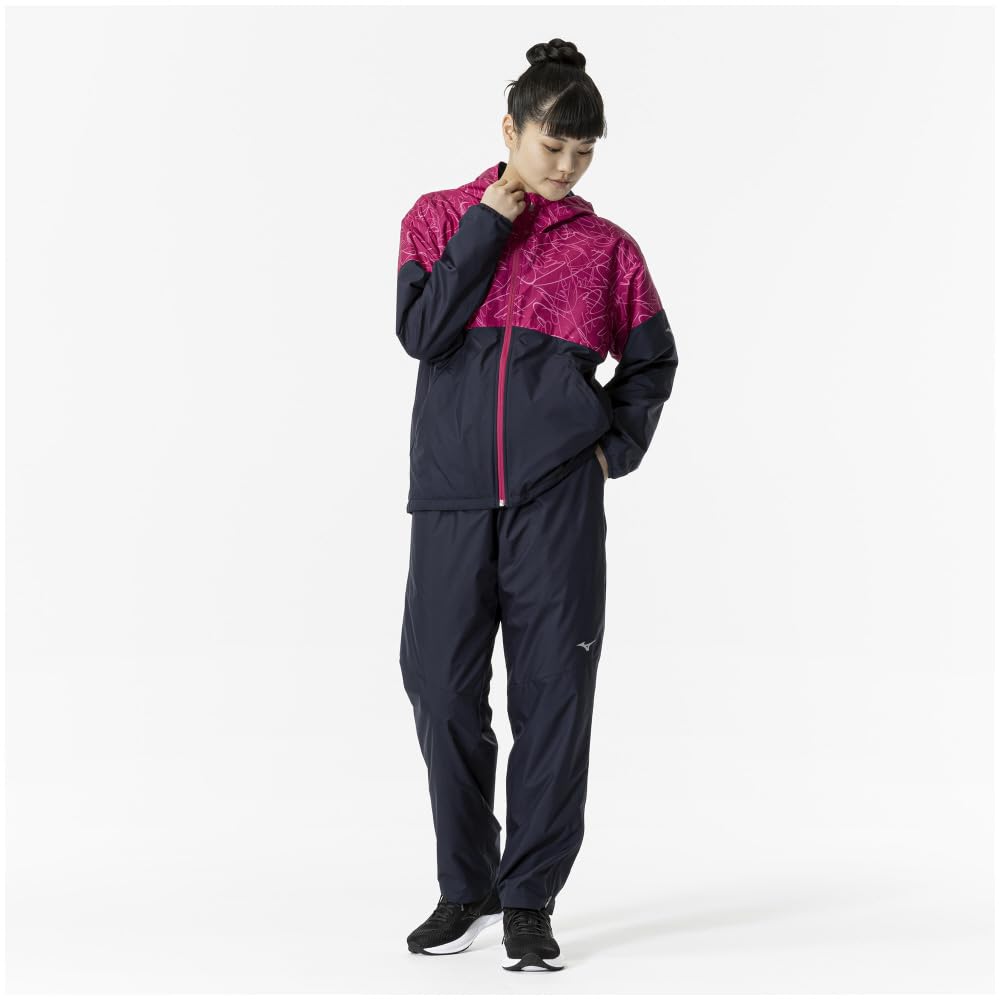 Mizuno Breath Thermo Training Warmer and Deep XL Pants, Moisture-Wicking Heat-Generating, 32MFA831, Women's, Navy,