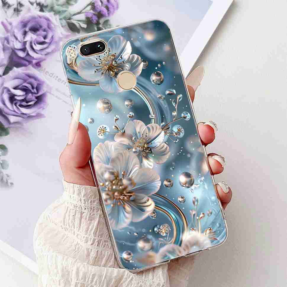 For Xiaomi Mi A1 MDG2 MDI2 Case Fashion Painting TPU Soft Silicone Cover For Xiaomi Mi A1 Mi 5X 5.5" Colorful Flower Phone Shell