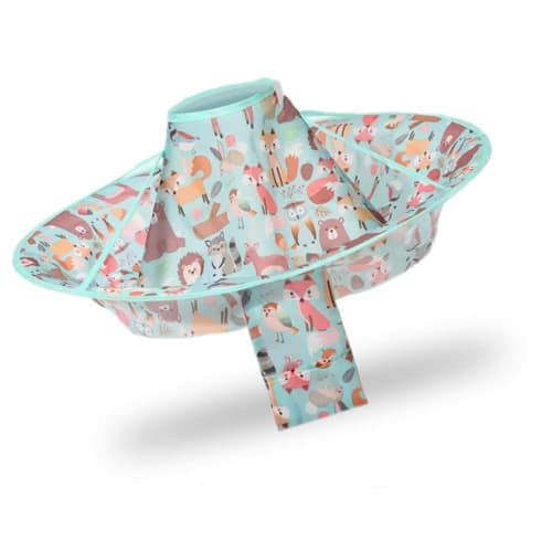 

Haircut Cape for Kids and Babies, Includes Storage Bag, Anti-Splash, Waterproof, 60cm Diameter, Accessories Included (Animal World)