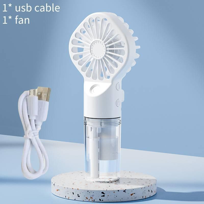 Tragbarer Handnebelventilator USB-wiederaufladbarer Mini-Ventilator für Studenten Outdoor-Geschenk