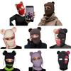 Adult Winter Beanies Hat Knit Balaclava Handmade Neck Protect Hat Casual Wear