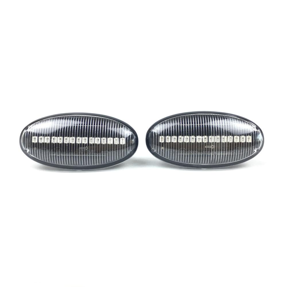 2Pcs Dynamic Turn Signal Blinker Amber LED Side Marker Light For Mazda 2 For Mazda 3 5 6 BT-50 MPV 2006 2007 2008 2009 2010