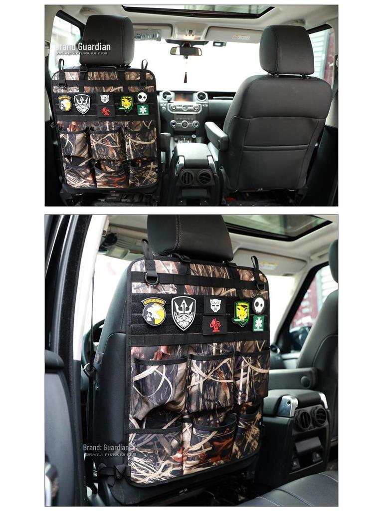 Geantă de depozitare tactică multifuncțională pentru spatele scaunului auto, pentru exterior