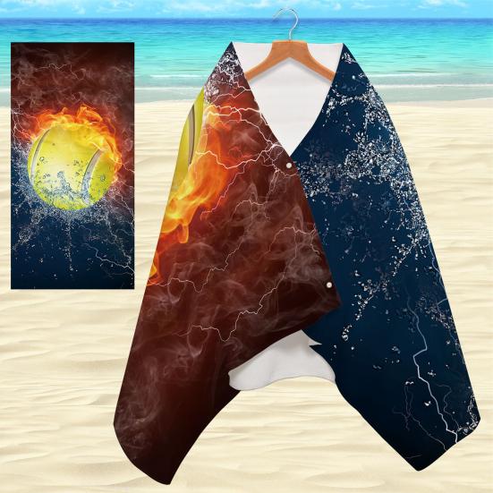 Beach Towel Bright-colored Multipurpose Towel Superfine Fiber Softness Summer Extra-large Beach