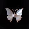 Retro Imitation Mother-of-pearl Butterfly Brooch, Feminine, Light Luxury and High-end Feel, Simple Brooch with A Neckline