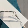 New Blue Light Blocking Metal Presbyopia Glasses Women's INS Style Small Frame Cat-Eye Fashion Hollowed-Out HD Reading Glasses