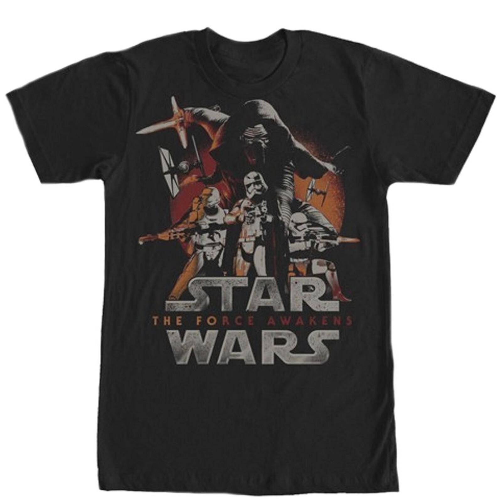 Star Wars The Force Awakens Episode 7 Men s Black T-Shirt Size Small - NWT M
