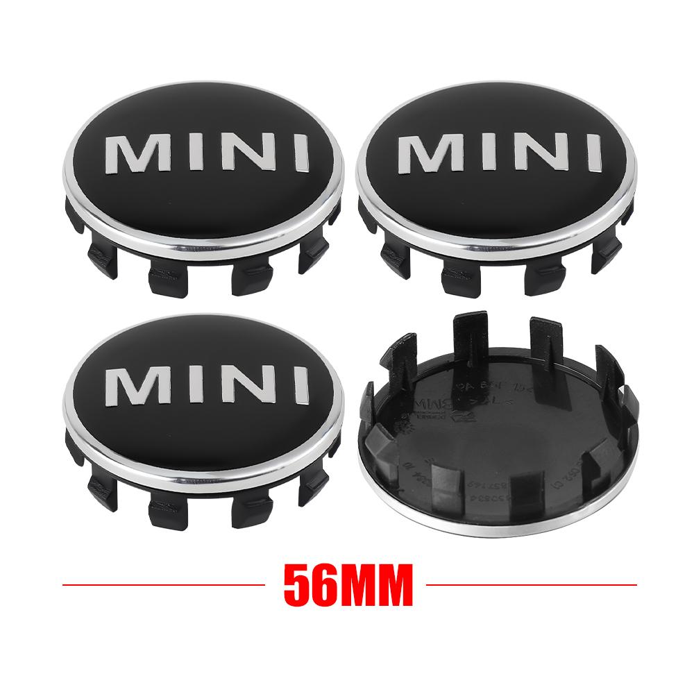 4Pcs 56mm Car Wheel Tire Hub Caps Badge Covers Auto Accessories For MINI Cooper JCW WORKS R55 R56 F55 F56 R57 R58 R59 R60 R50