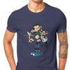 Gaston Lagaffe Fumetti Magliette in Cotone I Gemelli del Giocatore Personalizza Uomo Magliette da Uomo Maglietta Divertente Maglietta Abbigliamento Oversize