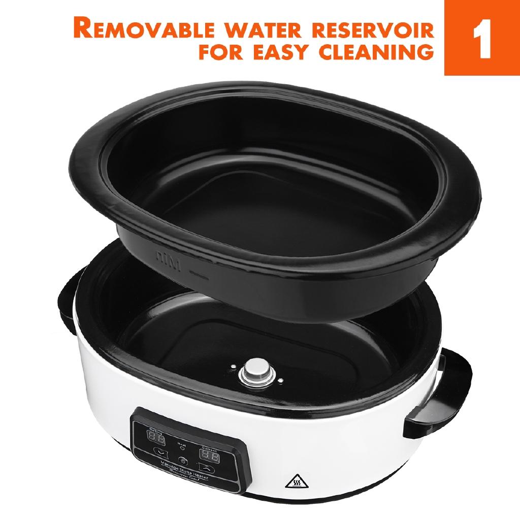 750W Electric Massage Stone Heater Electric Massage Stone Heater Heating Machine LCD Display Hot Stone Heater