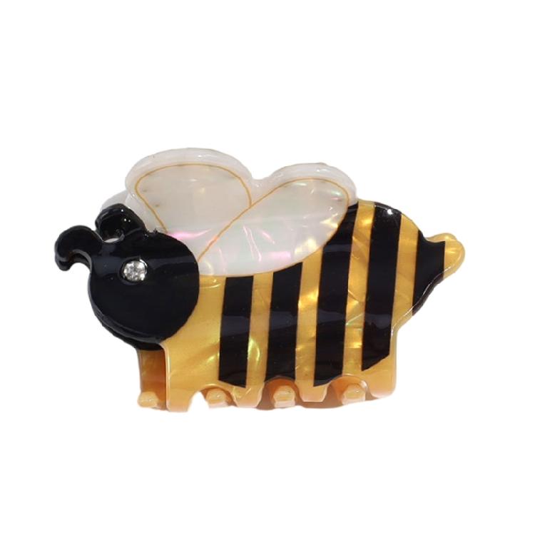 Unique Bees Hair Claw Clip Lovely Bees Jewelry Hairpin Elegant Bees Hair Claw Clip Suitable for Various Hairstyles