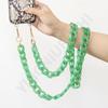 European and American Fashion Solid Color Acrylic Chain Mobile Phone Chain Long Neck Hanging Convenient Messenger Mobile Phone Hanging Chain 