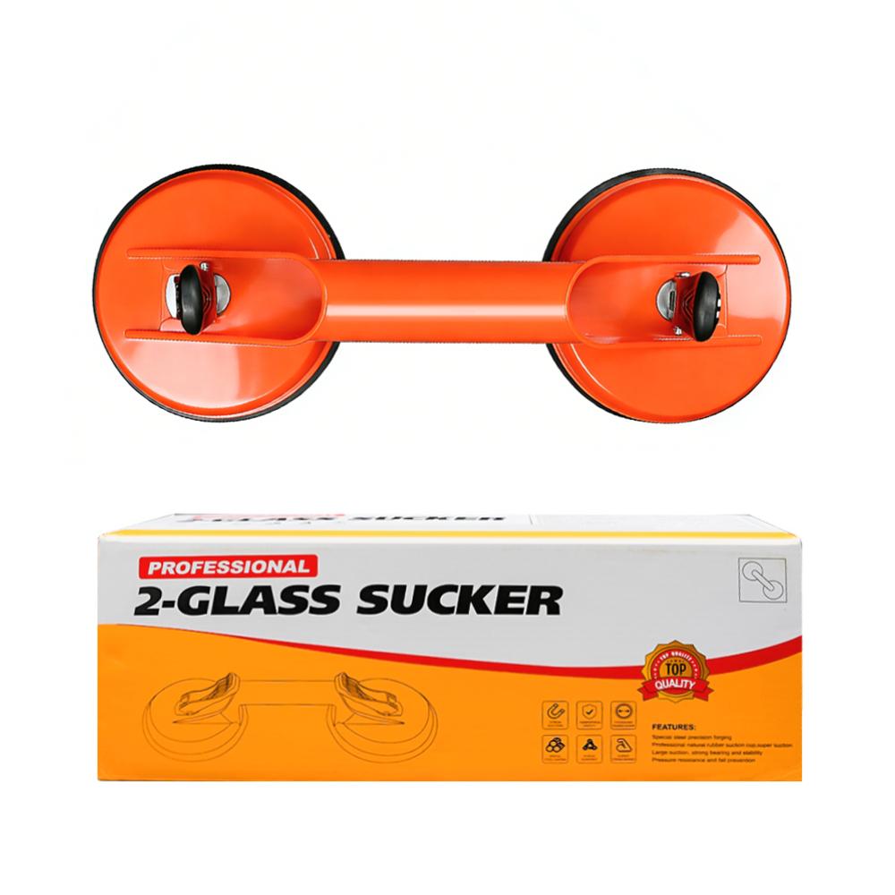 Glass Lifting Suction Cups with Heavy Duty Vacuum ABS Handle Construction - Multi Cup Lifting Tool for Floor Tile and Windshield
