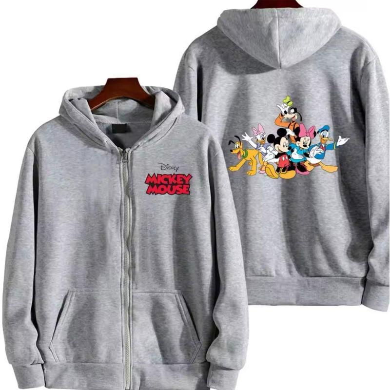 Fashion Cartoon Printed Sweatshirt Casual Loose Hoodies Sweatshirts Womens 6XL светло-серый 2200₽