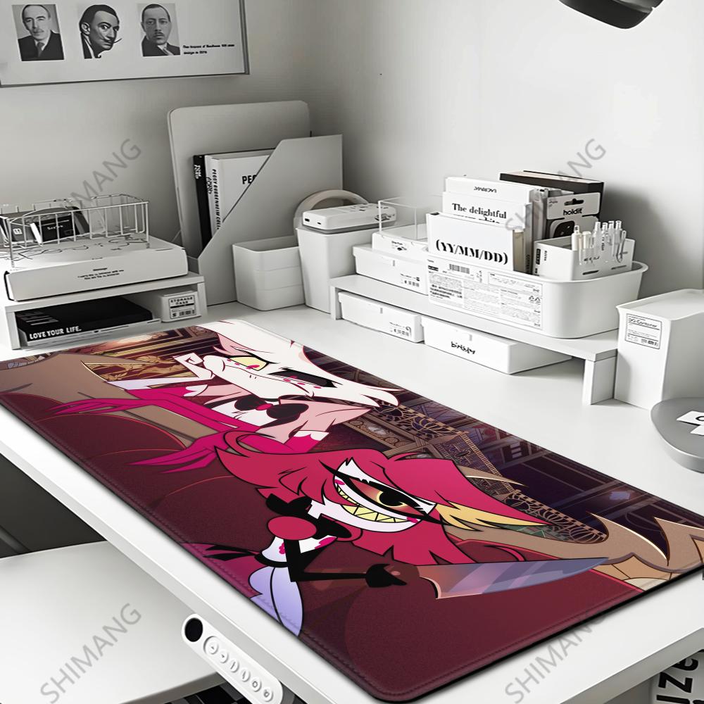 HD XXL Anime Gaming Mouse Pad Rug Hazbin Hotel XCM Game Computer PC Accessories Tabletop Keyboard Pads Coaster Gamer Carpet