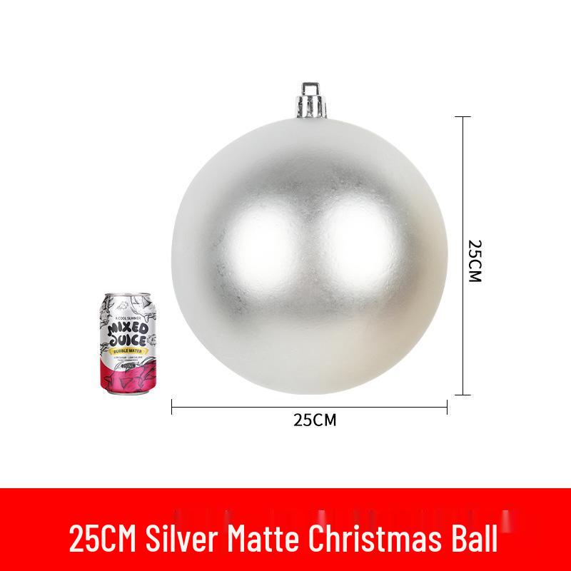 Silver Glitter Christmas Hanging Ornaments: Shiny Plastic Balls 6-30CM for Festive Decorations
