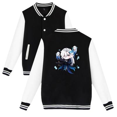 Moda Genshin Darbe Bombacı Ceket Kadın Erkek Büyük Boy Harajuku Moda Beyzbol Ceket Ceket Kadın Streetwear Bahar Sonbahar Bombacı Dış Giyim