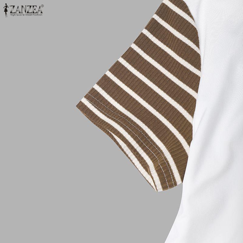 ZANZEA Women Short Sleeve T-Shirts and Long Skirts Summer Two Piece Suit Sets