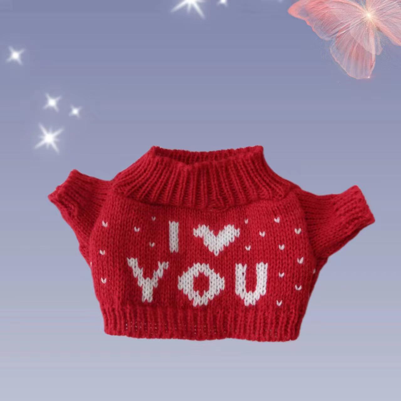 

30СМ Плюшевая Игрушка Кукла Одежда: Хлопковый свитер для кукол Гиалуроновая Кислота Утка, Маленький Ягненок, Маленький Медвежонок