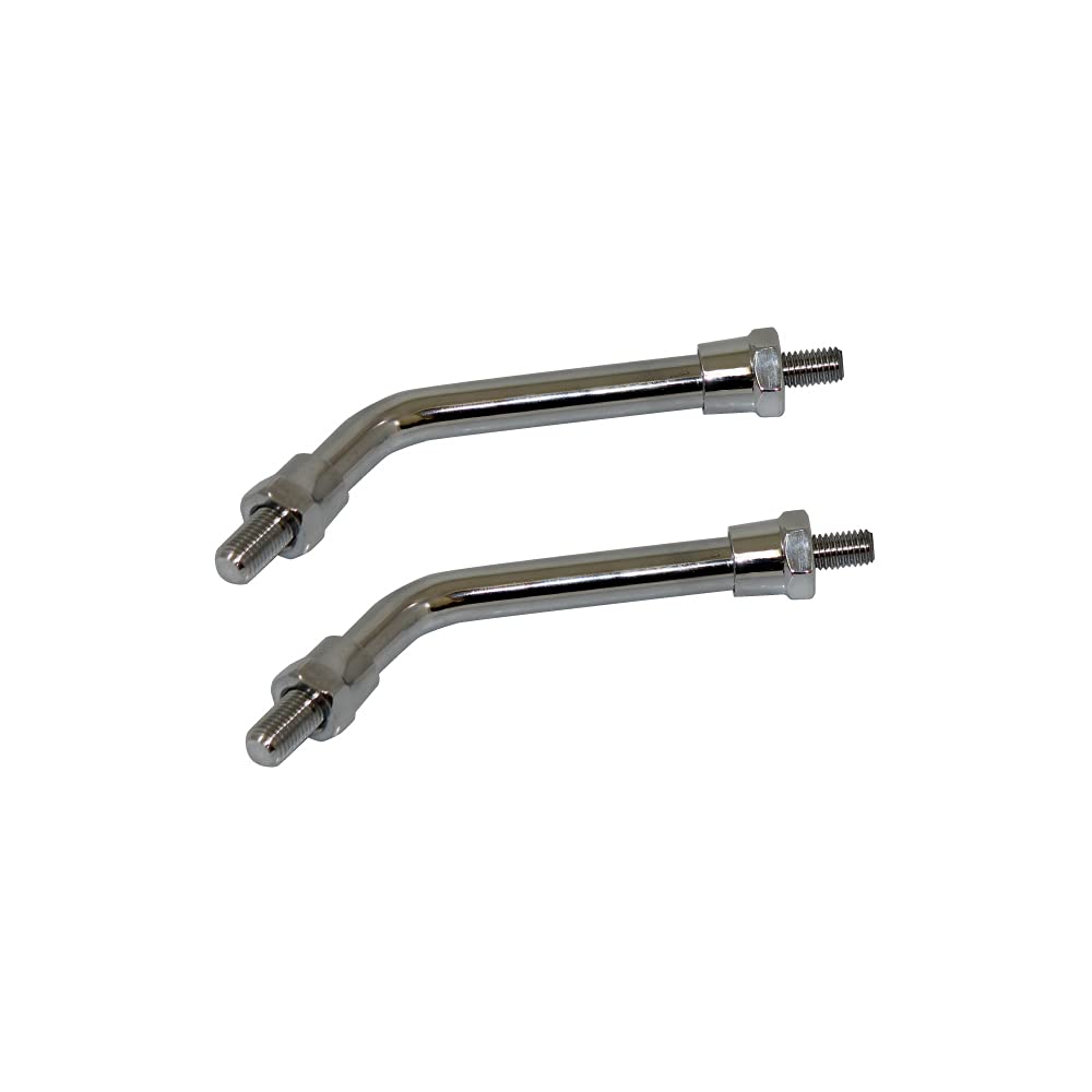 Kawasaki Z2 Type Short Mirror 2 Pieces Stays, 10mm, Plated,