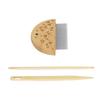 Weaving Loom Comb Professional Wooden Loom Comb Big Eye Needle 4mm Crochet Needle Set for Making DIY Crafts Tool