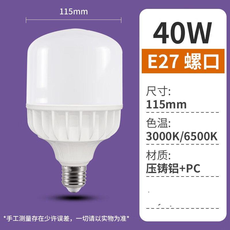 

NuFeng 40W LED A-Shape Bulb, White 6500K (2-Pack)