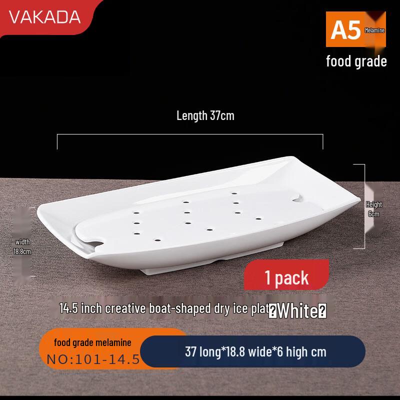 VAKADA Melamine Commercial Round Serving Plate