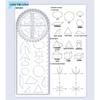 Multifunctional Geometry Ruler Set for Students: Includes Drawing, Function, Triangle, and Protractor Rulers