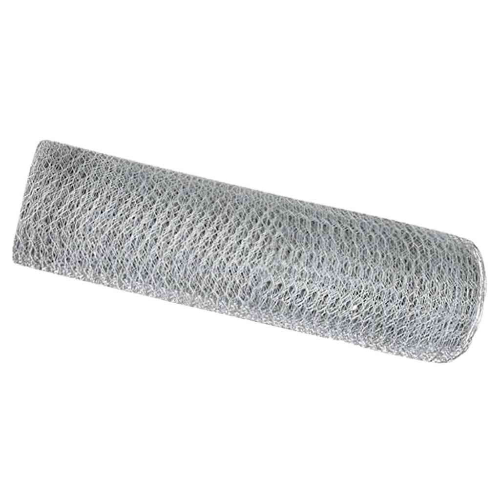 Hexagonal Fence Silver 0.4 X 10 M Galvanized Steel