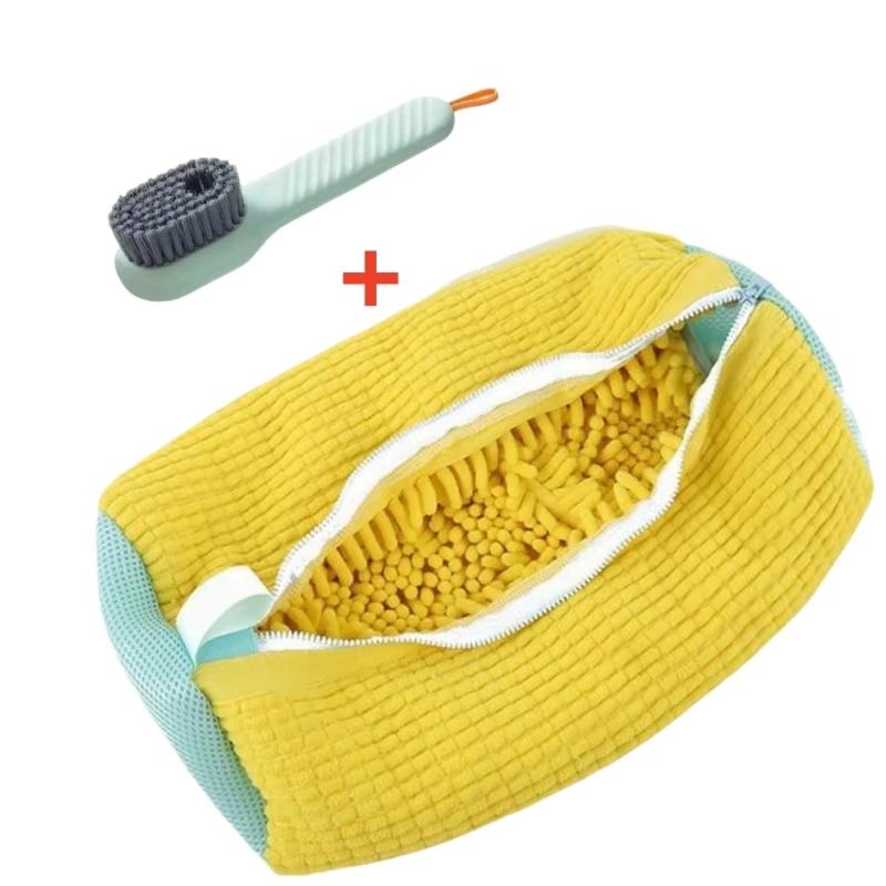 Shoe Washing Bag Sneakers Laundry Shoes Net Protector Fluffy Microfiber Machine Laundry Bag Drying Bags