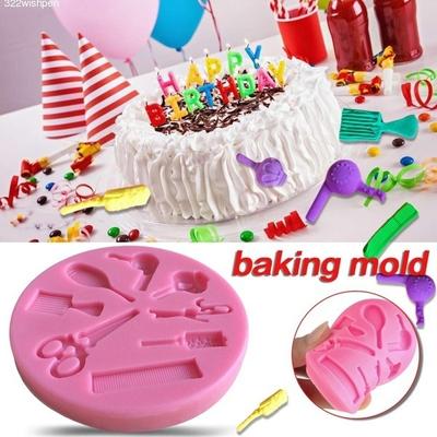 Nuovo DIY Strumenti da Barbiere Torta Fondente Stampo da Forno Stampo in Silicone Liquido