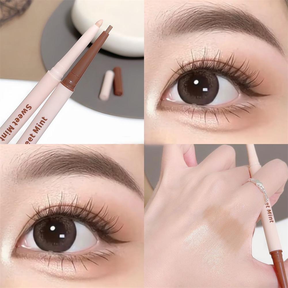 Stylo Aegyosal Double Embout 2-en-1 Éclaircissant Naturel & Liner Ombre Imperméable Naturel Illuminateur Sous les Yeux Maquillage Cils Inférieurs