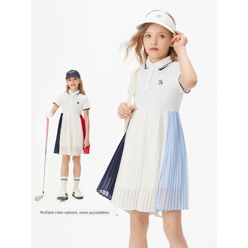 Navigare Italian Small Sailboat Children's Clothing Girls' Polo Skirt 2026 Summer Stylish Children's Sports Skirt
