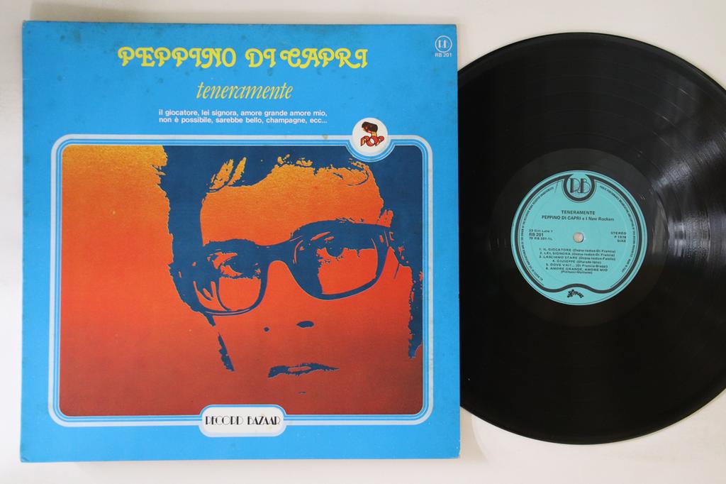 LP Record PEPPINO DI CAPRI & I NEW ROCKERS - Teneramente RB201 RECORD BAZAAR 1978 Italy Pop Used