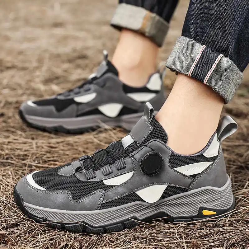 Fashion Autumn-spring Platforme Hiking Boots Trekking Shoes Hiking Shoes Men's Funny Sneakers Sport China Low Cost Latest