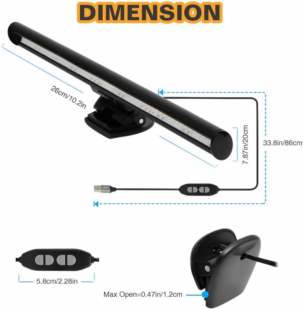 USB LED Desk Lamp for Screen and Eye Protection