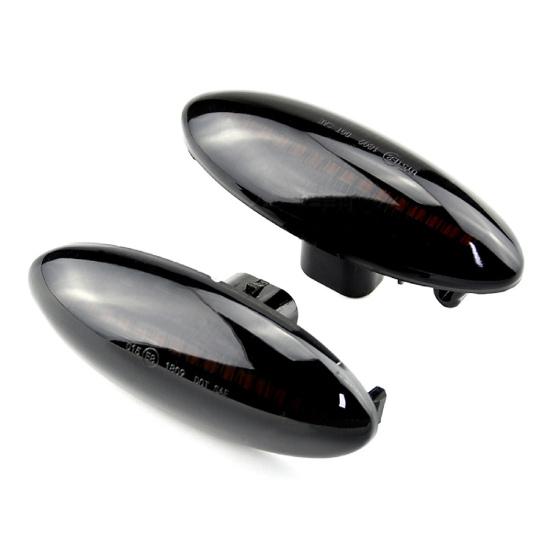 

1 пара мигалок из АБС-пластика, простая в установке, высококачественный светодиодный повторитель с потоком воды для чёрный