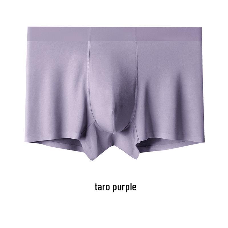 60 Modal Ice Silk Breathable Antibacterial Men's Boxer Briefs with Mulberry Silk Crotch and U-Shaped Pouch