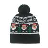2025 autumn and winter new knitted hat Christmas holiday party LED light Christmas hat