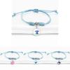 Trendy Blue Stitch Bracelet With Adjustable Length For Men And Women