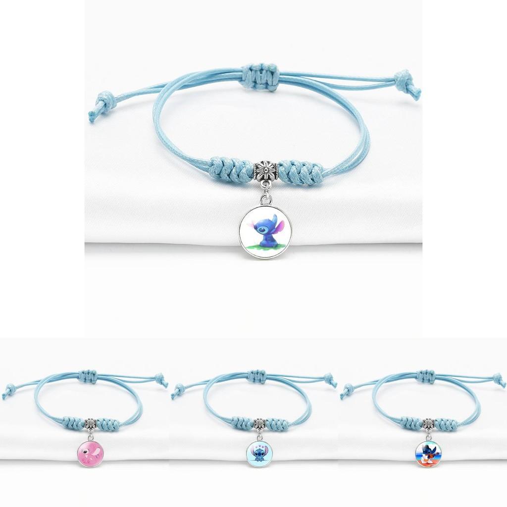 Trendy Blue Stitch Bracelet With Adjustable Length For Men And Women