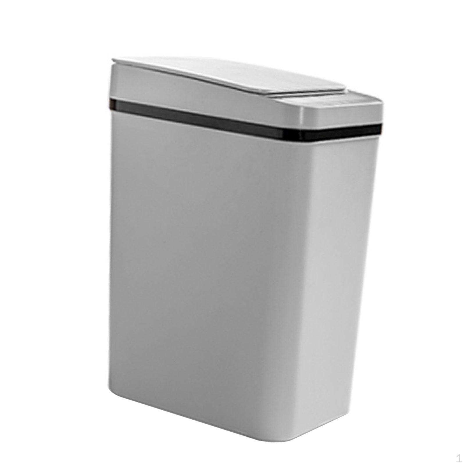 

Automatic Garbage Can Touchless Trash Narrow Wastebasket Bin Bathroom Smart сірий колір