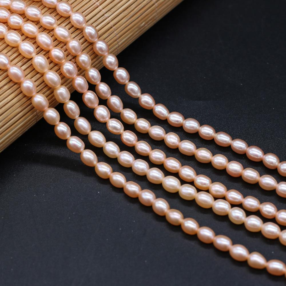 1 Sträng DIY Risformade Pärlor 2-7mm För Smyckestillverkning DIY Halsband Armband Örhängen Tillbehör Kedja 36cm