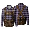 Men's 3D Print Loose Fit Long Sleeve Shirt with Lapel Collar Autumn Vintage Casual Shirt Suitable for Commuting Outdoor Festival Party Breathable Top